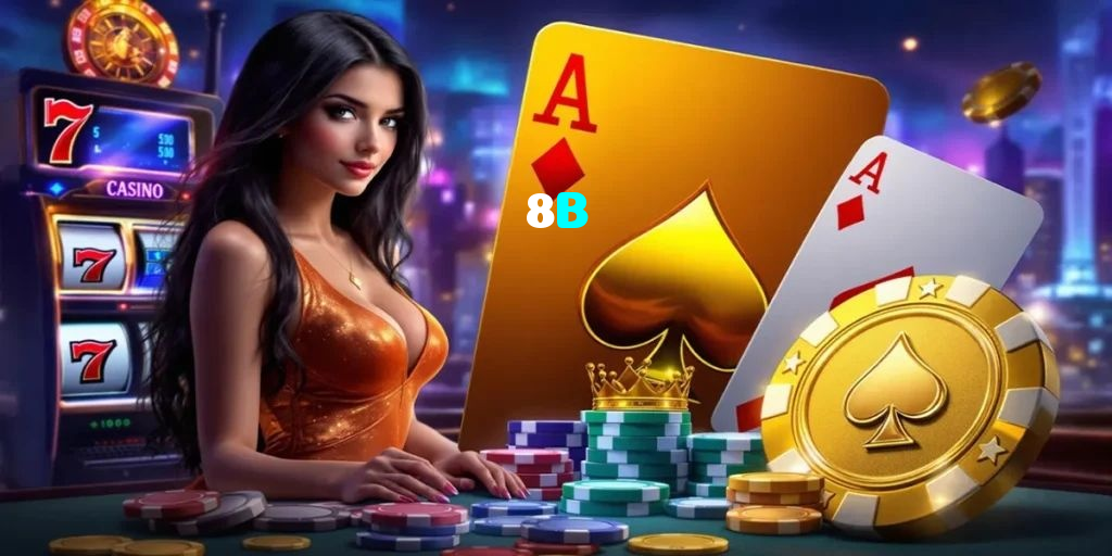 8B casino presented on mobile device in Pakistan with slots and live games